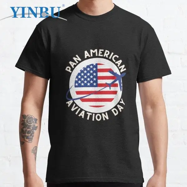 

Pan American Aviation Day t shirt fashion men clothing 2023 funny shirt