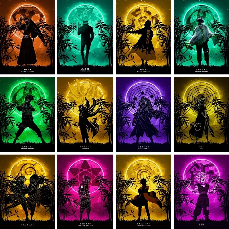 

Anime Characters Series Naruto Gojo Satoru Dragon Ball Grim Reaper Canvas Painting HD Print Wall Picture Bedroom Home Decoration