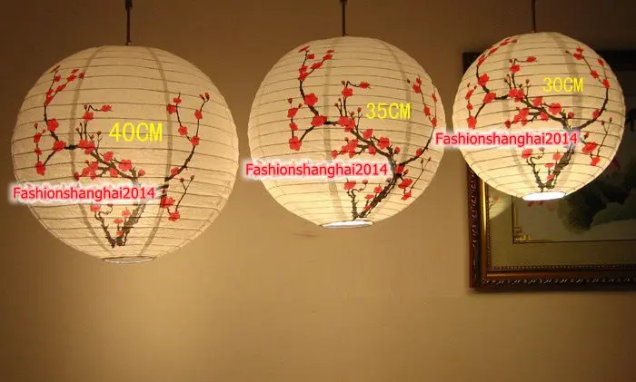 

New Year Spring Festival Lantern Flower Lantern Restaurant House Decorative Lampshade Round Plum Bamboo Cherry Blossom