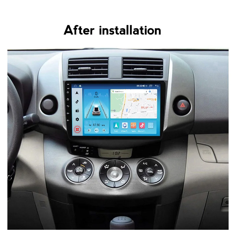 DSP Carplay Android 11 Авто для Toyota RAV4 3 XA30 2005 - 2013 Автомобильный мультимедийный DVD-плеер Navi GPS