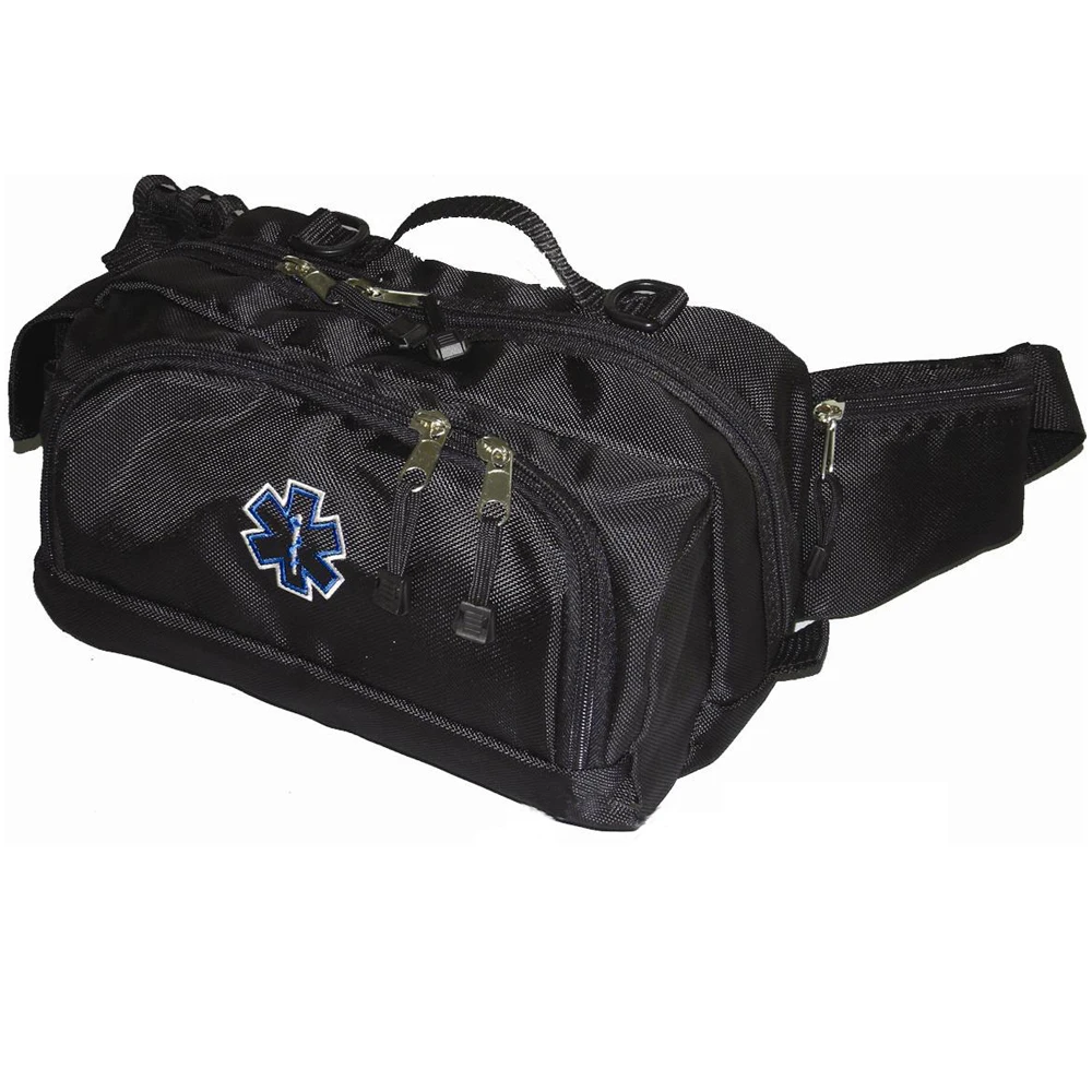 Пустая поясная сумка для оказания первой помощи черная