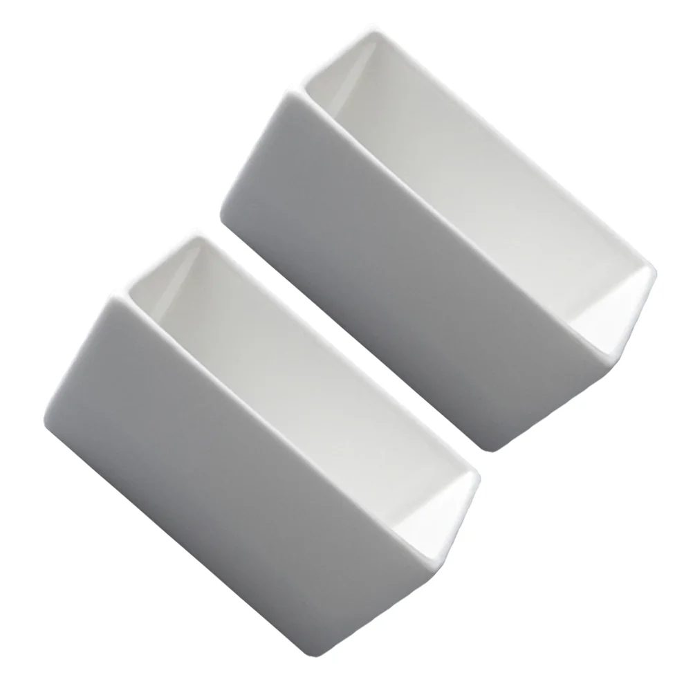 

2 Pcs Breakfast Snacks Ceramic Sugar Bowl Japenese Snacks Dessert Bowls Espumador De Leche Sushi Bowls Ketchup Coffee Cube Jar