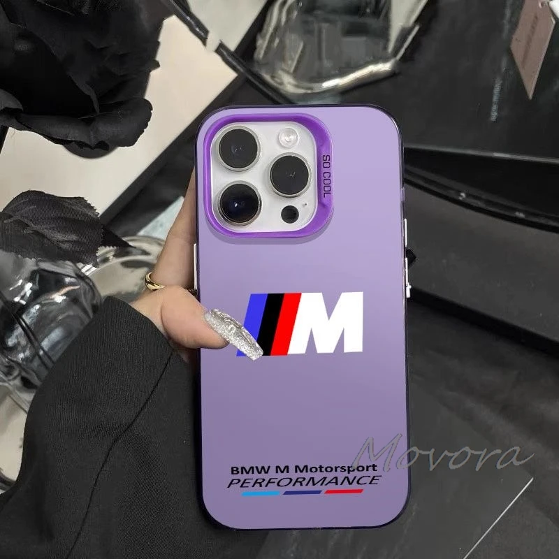 Фото Чехол для телефона B-BMW-Car для iPhone 17 Air 16 E 15 14 Plus 13 12 11 Pro Max 2, мягкий матовый, прозрачный, с эффектом желе, 2-в-1, с наклейками №4