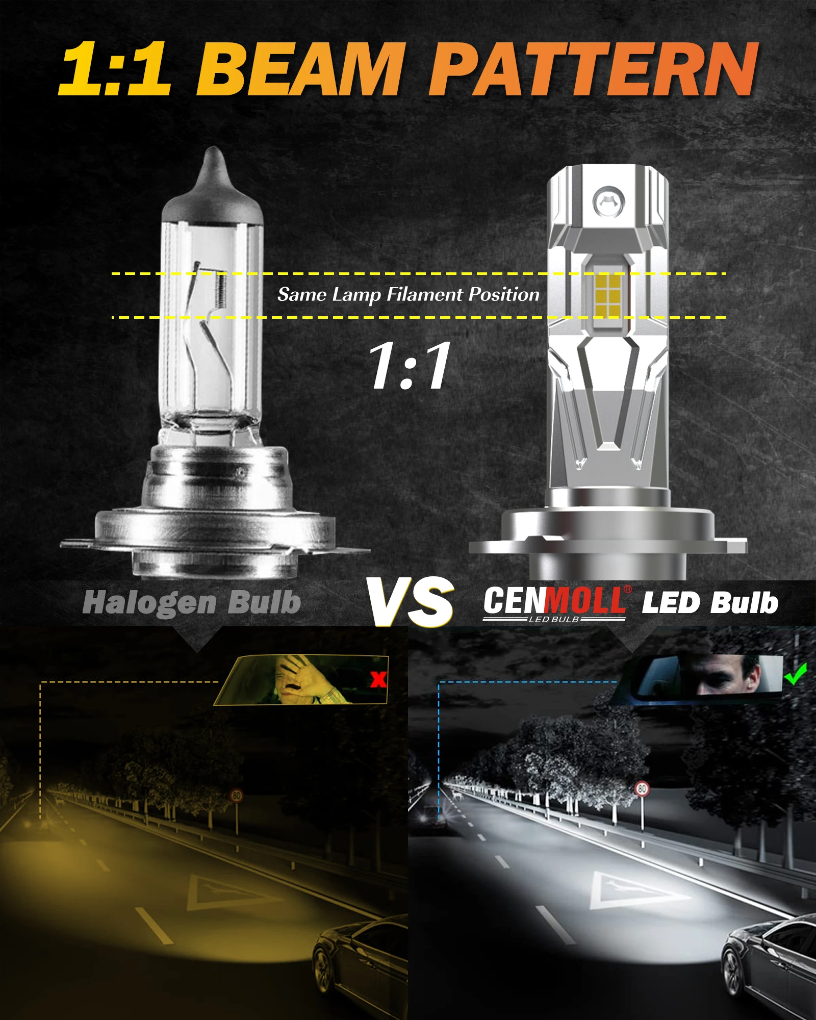 2 шт. Автомобильные светодиодные лампы Canbus 6000 лм 2005 к