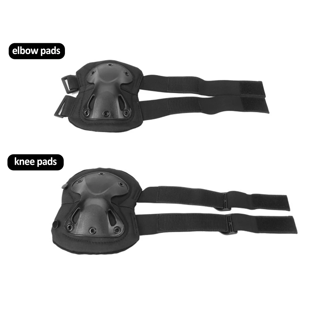 

4pcs/pack Skating Guard Brace Motocross Knee Pad Elbow Protector Cycling Skateboarding Racing Support Off Road Motorcycle Riding