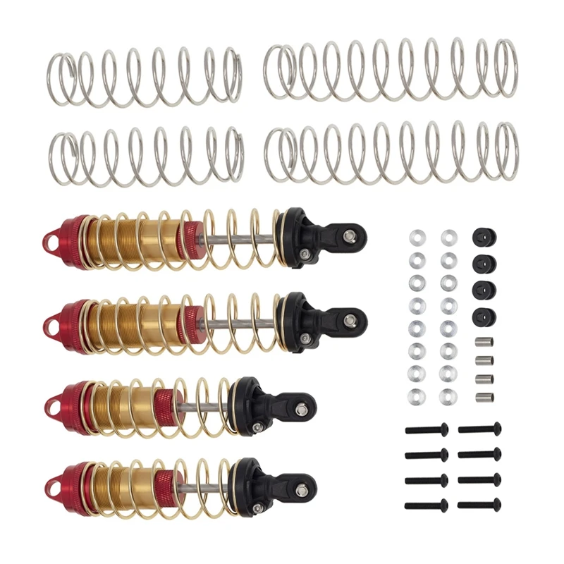 

4 шт., металлический передний и задний амортизатор для Arrma 1/8 KRATON Outcast, общеизвестный 1/7 Mojave, детали для модернизации радиоуправляемых автомоб...