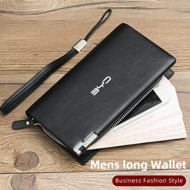 Автомобильный кошелек на молнии для карт деловой мужской клатч хранения