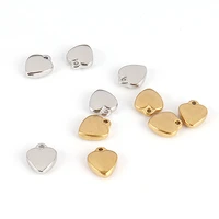 5pcs 11 513 7mm stainless steel charms love heart charms diy heart pendant for making necklace earrings diy jewelry accessories