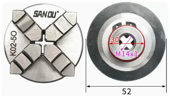 SAN OU K02-50 четырехкулачковый патрон для токарного станка