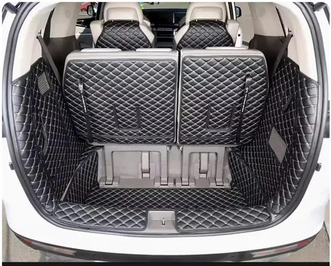 Кожаный коврик для заднего багажника Kia Carnival KA4 2020 2021 2022, коврики для автомобиля, коврик-вкладыш, коврик для груза, защитный коврик для защиты от ударов