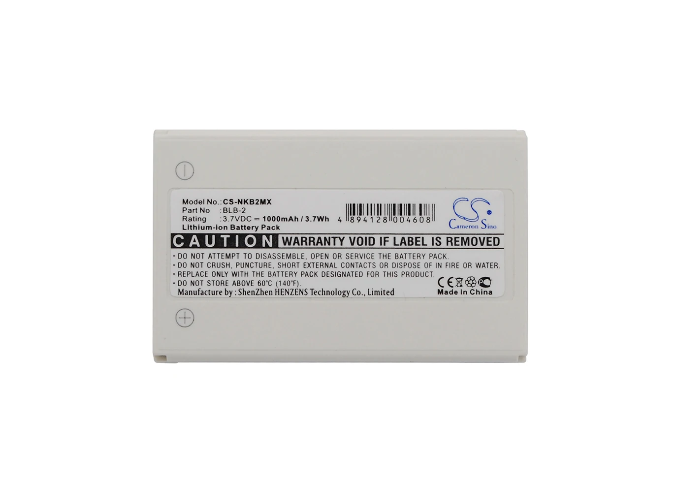

Cameron Sino 1000mA Battery for Mustek 0 HD7000, 2 DV920, DC300, DC500, DC500T, DC-500T