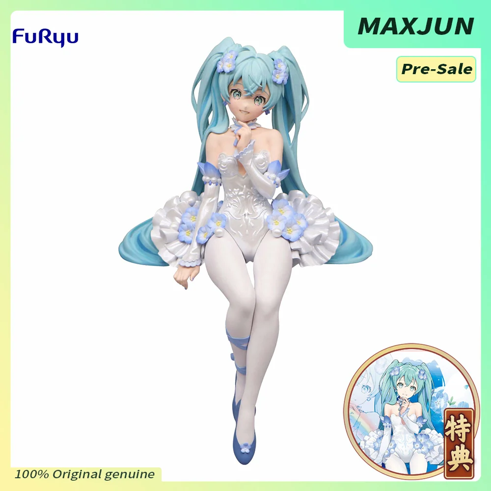 MAXJUN Original Vocaloid Anime Figure Miku 15cm PVC Action Model Toys FuRyu Pre-Sale Pink Butterfly Flower Elf Sexy Figure