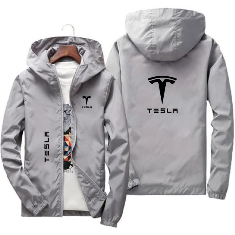 

Новая походная куртка с логотипом Tesla, водонепроницаемая ветровка с капюшоном, Мужская Осенняя Повседневная Тактическая Военная куртка 7XL для рыбалки