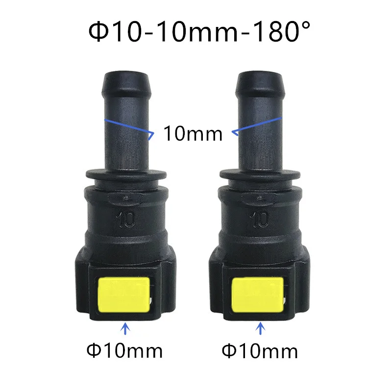 Быстрый разъем топливопровода D10, 10 мм, быстрые фитинги топлива, гнездовой разъем 180, 90 градусов, с двойной кнопкой, 2 шт. в партии популярные пьесы для ансамбля скрипачей партитура и партии вып 2