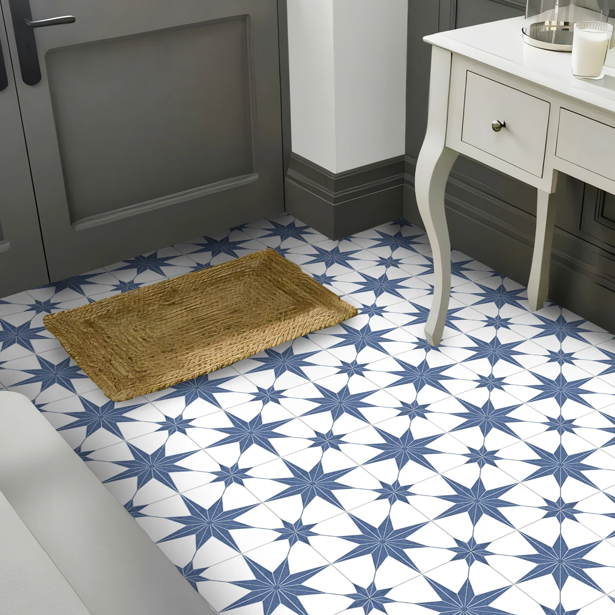 9 шт. самоклеящиеся наклейки на пол в винтажном стиле