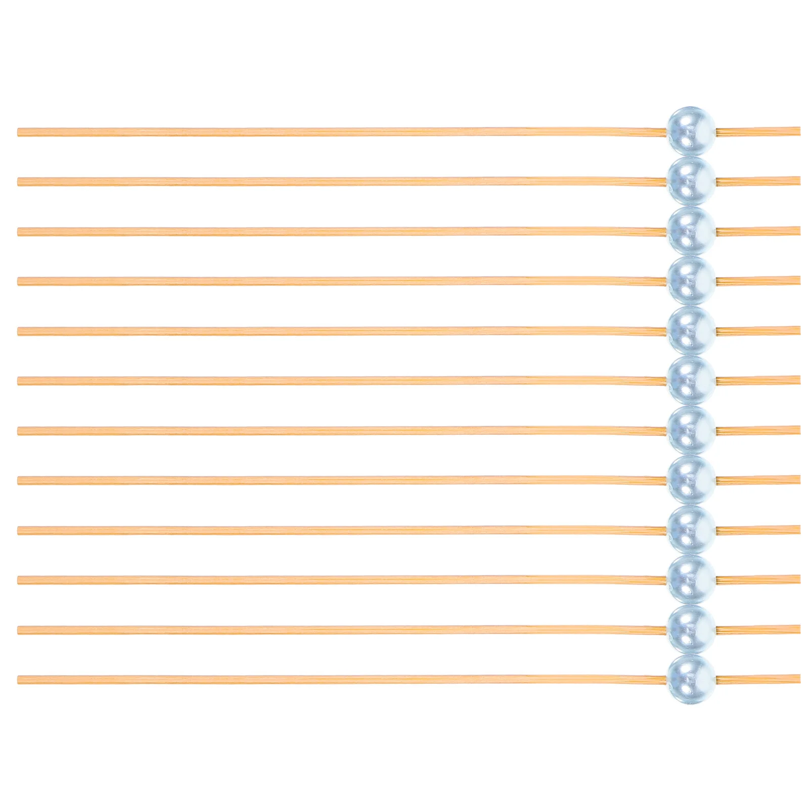 

12 Pcs Fruit Toothpicks Food Skewers Appetizers Cocktail Decorations Drinks Wood Trim Long Cocktails Color Garnish Sticks Fancy