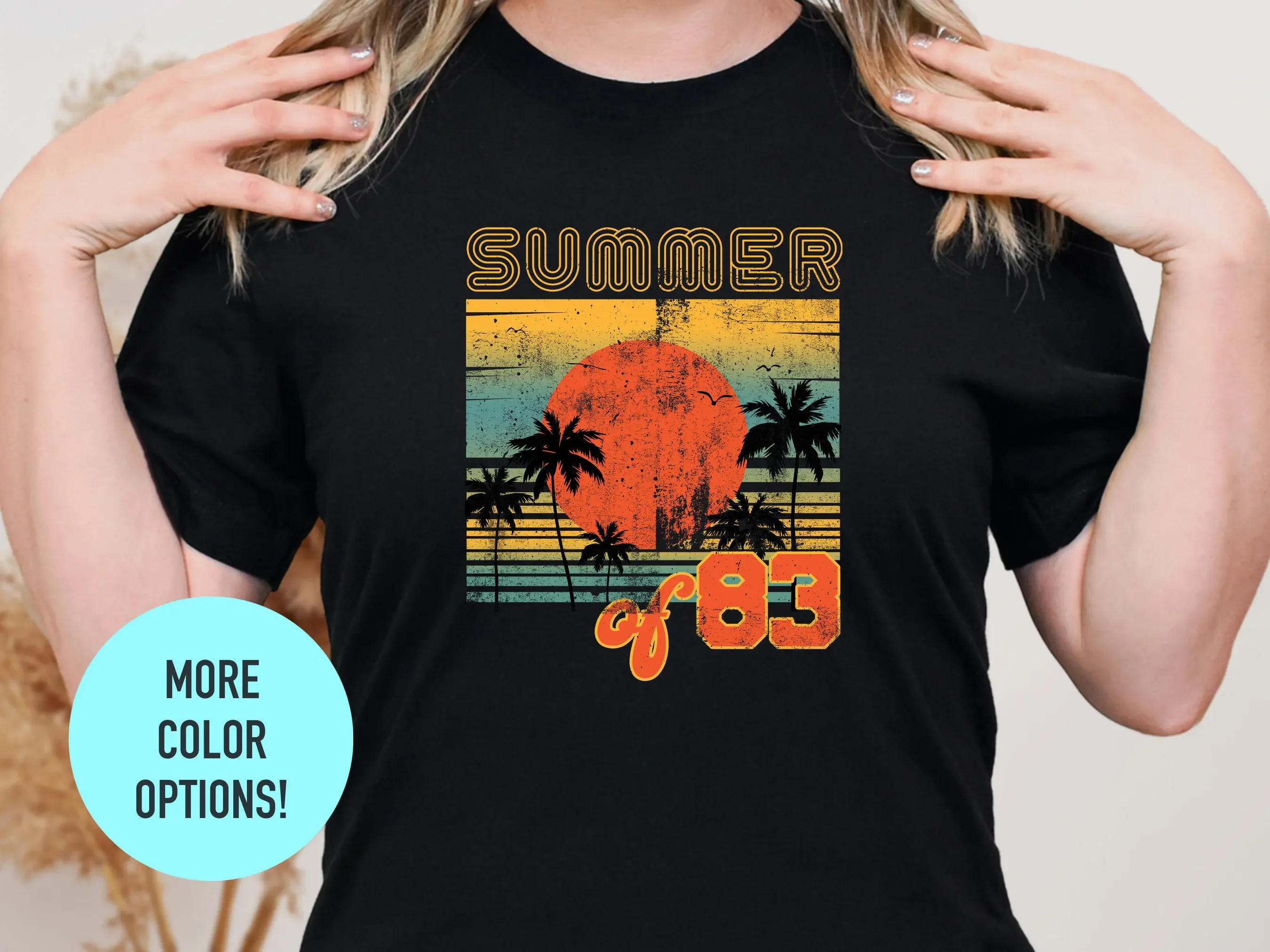 Летняя винтажная футболка с комфортными цветами для девочек кокосом Гавайи