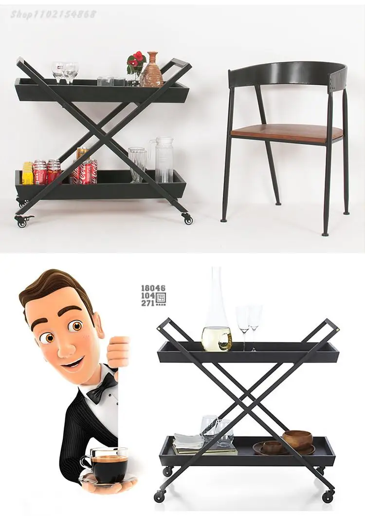 Мобильная тележка для обеда рекламы напитков чая дома кухни отеля ресторана