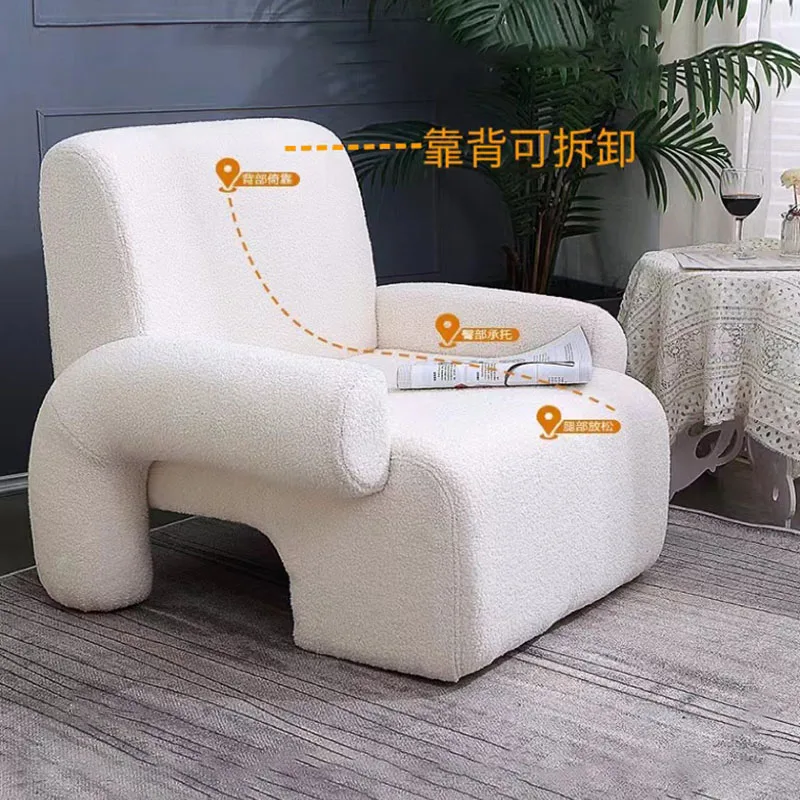 Белые современные стулья для гостиной роскошные одиночные минималистичные