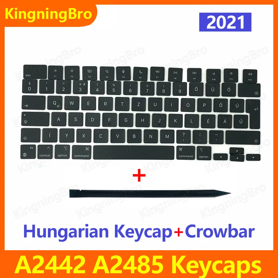 

New Original A2442 A2485 Keycaps Keys Key Cap set Hungarian For Macbook Pro M1 Pro Max Retina 14" 16" Late 2021 Keyboard Repair