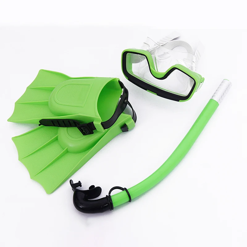 

1+1+1 Children Diving Mask Set Anti-Fog Swimming Goggle Masks Snorkel Fins Kit for Kids Boys Girls Snorkeling Gear Anti Fog