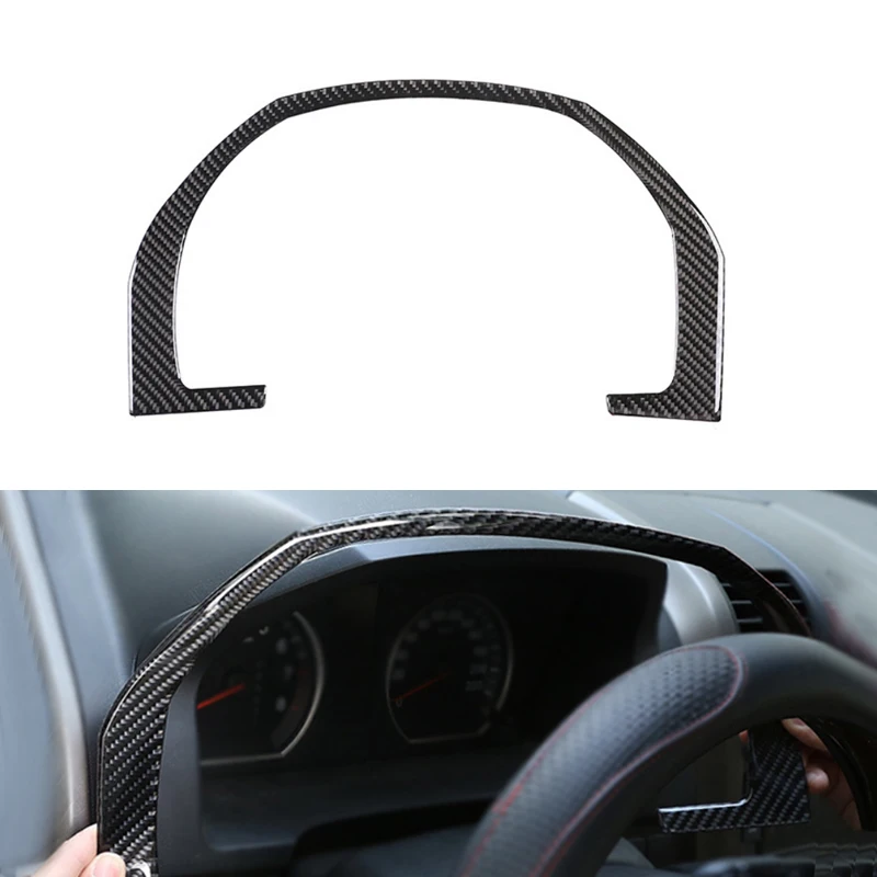 

Car Carbon Fiber Steering Wheel Dashboard Panel Outer Frame Cover Protective Trim For Honda CRV CR-V 2007 2008 2009 2010 2011