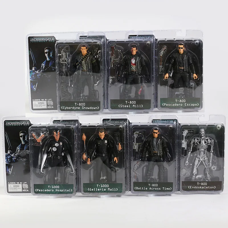 NECA The Terminator T-800 T-1000 Endoskeleton экшн-фигурка модель игрушка подарок Коллекционная