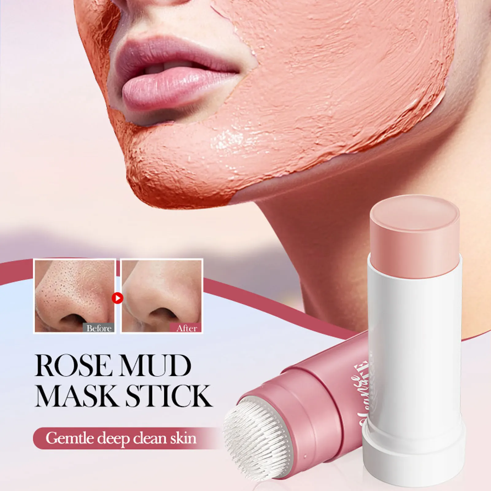 Грязевая маска для глубокой очистки твердая очищающая рассеивающая прыщи пятен