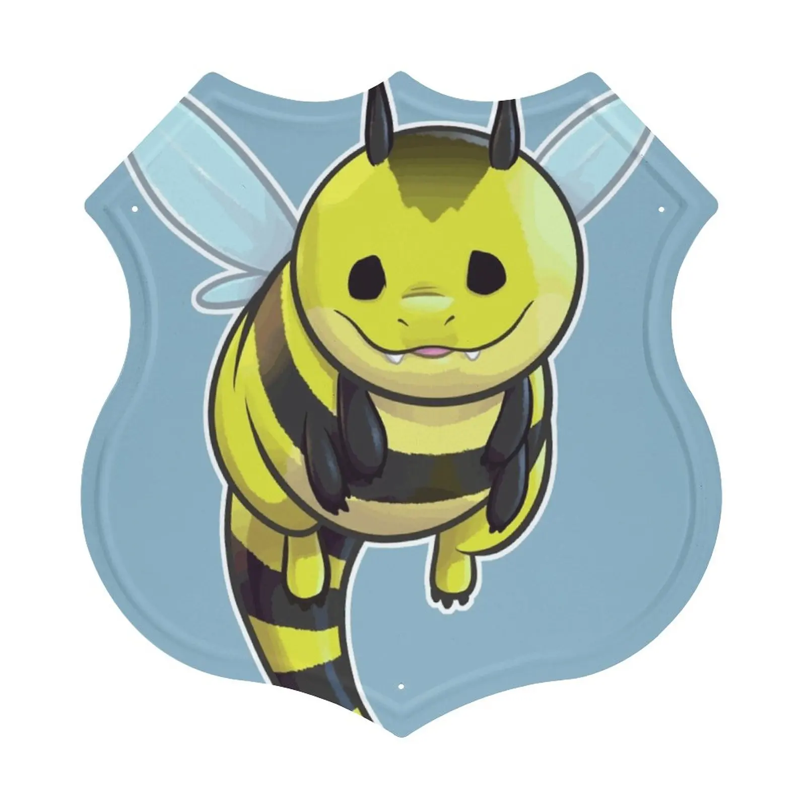 Металлический знак в виде пчелы и дракона декоративные металлические жестяные