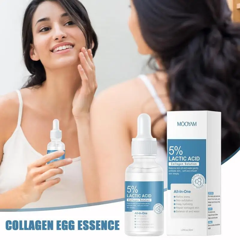 

Lactic Acid Collagen Boost Essence 30ml Anti Age Whitening Moisturizer Firming Liquid Lightweight Anti Wrinkle Facial Day Serum
