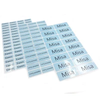 sky blue personalized name tag stickers office children school stationery personal craft labels waterproof customize sticker