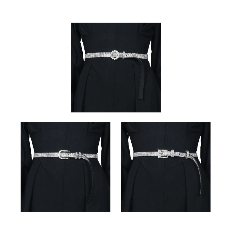 

Ремень с пряжкой Женский, регулируемый пояс для пальто, юбки, джинсов, для ночного клуба