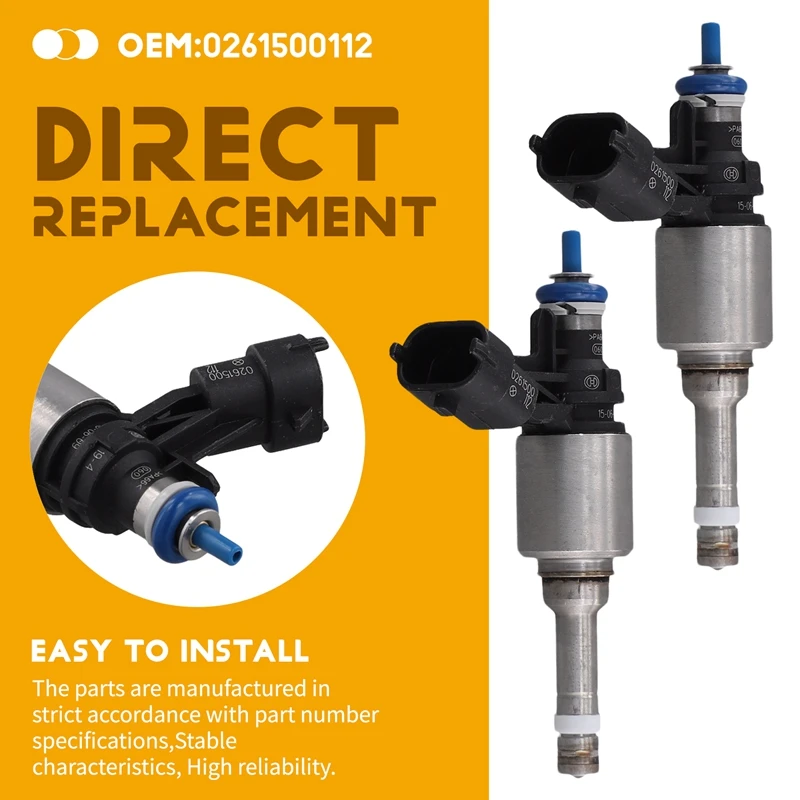 2шт. 0261500112 Топливные форсунки для GM Chevrolet HHR 2007-2010 Saab 9-5 10-12 Opel Astra 2012 2.0L