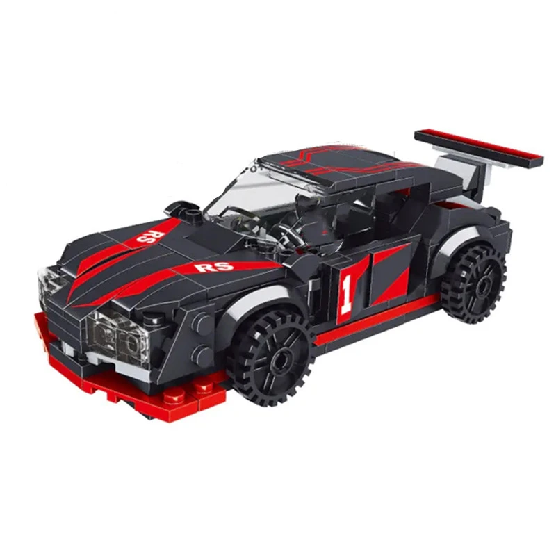 

2023 NEW MOC Speeds Champions Series Red R-s Famous Supercar Race Car Sports Building Blocks Bricks Kits Classic Model