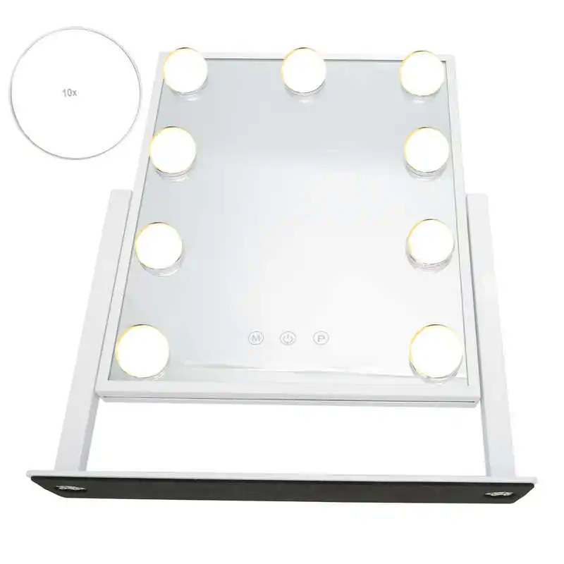 

LED Makeup Mirror 10 Times Magnification Light Up Vanity Mirror for Bedroom for Bathroom