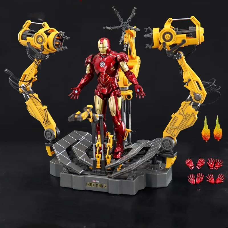 Man Mark Iv With Suit-up Gantry Pvc Action Figure Model Doll Toy Colletible Figurals Boy Birthday Gift