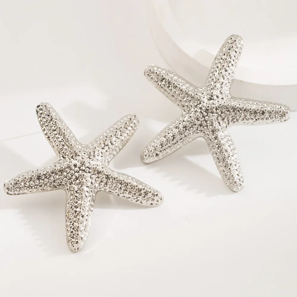 Модные серьги со звездами из сплава уникальные нишевые в стиле пляжного отдыха