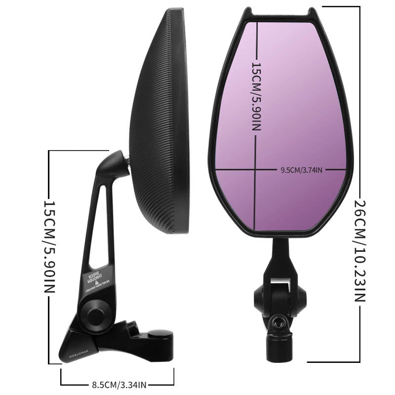 Мотоциклетное боковое зеркало заднего вида аксессуары для модификации черное