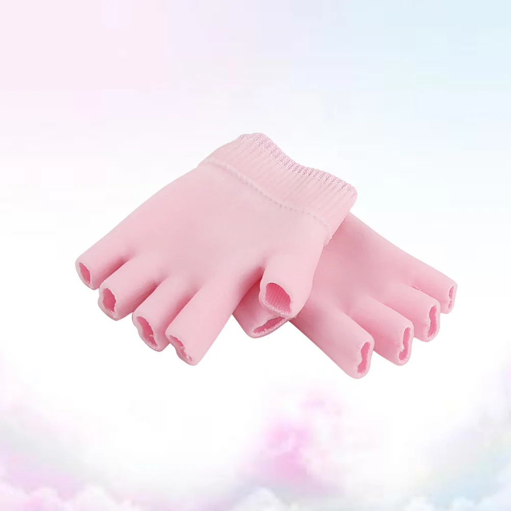 

Gloves Moisturizing Handspa Mitten Manicure Overnight Glove， Glove Fingerless Hydrating Cotton Treatment Softening Beauty Dry