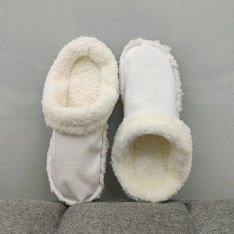 Removable Cotton Sleeve Insoles Inserts For Fur Lined Shoes Clogs Slippers Plush Liner Winter Warm Shoe Cover