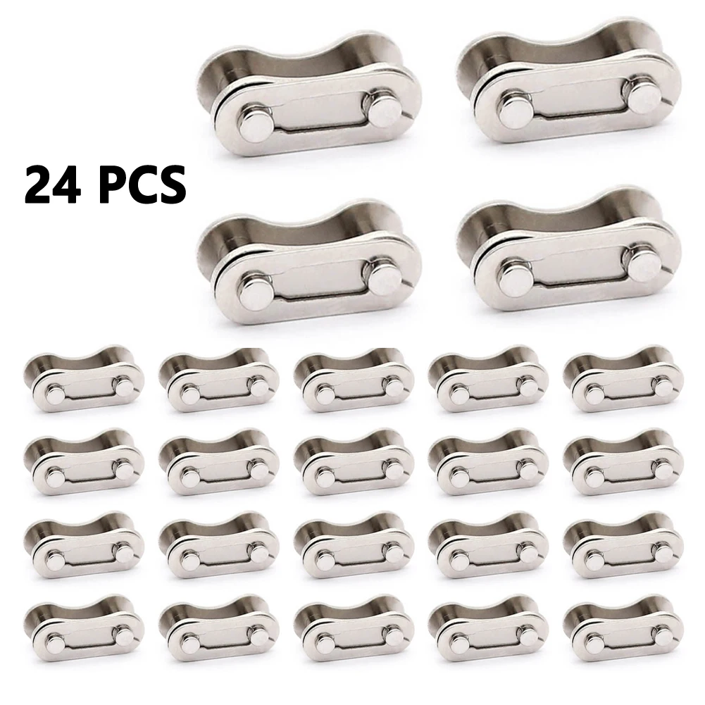 

24pcs Bicycle Chain Link Connector Joints Single Speed Quick Chain Master Links Connector MTB Mountain Bike Accessories