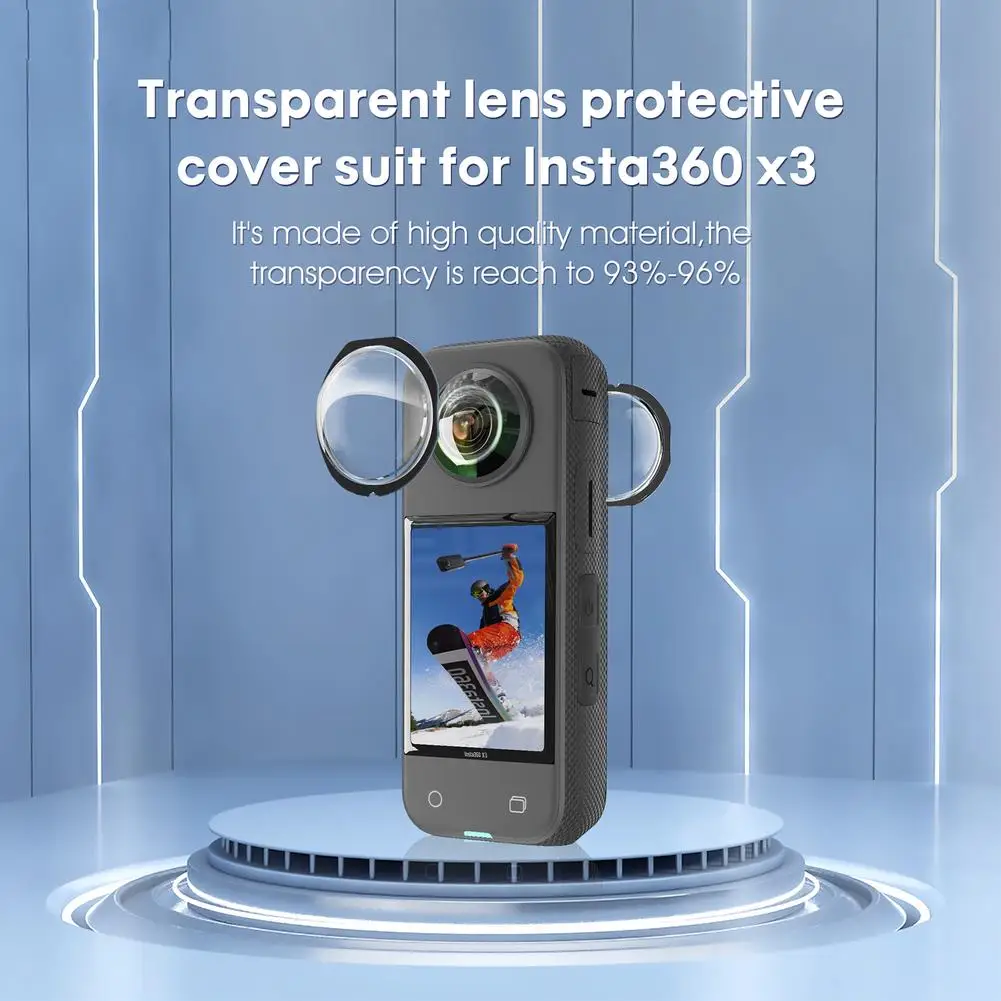 

Защита для объектива камеры Insta360 X3 Защита от царапин защитная оболочка для Insta360 X3 аксессуары для панорамной камеры