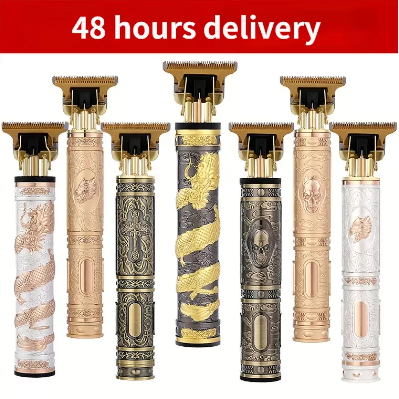 

New T9 oil head hair clipper retro carving hair clipper push white push bald artifact hair clipper