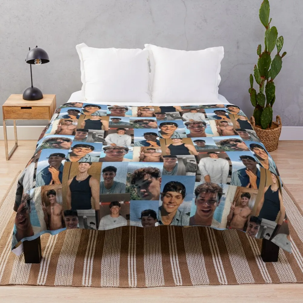 

Noah beck collage fotos lance cobertor designer cobertores cobertor marca de luxo