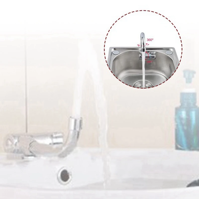 Акция! Складной смеситель для ванной комнаты с поворотом на 360 градусов |