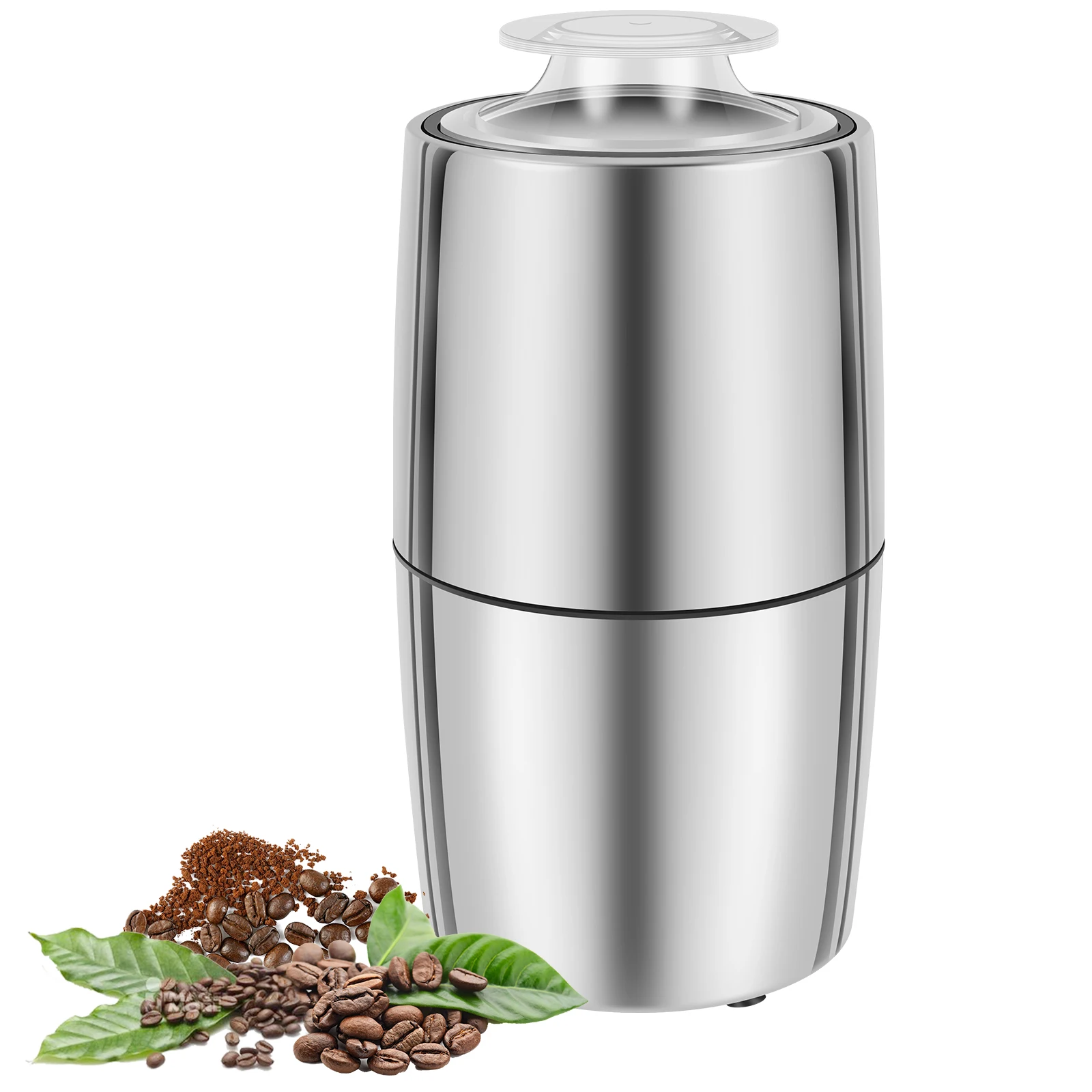 

Electric Coffee Grinder 200W Automatic Coffee Grinder Stainless Steel Coffee Bean Grinder Portable Electric Spice Grinder 50g
