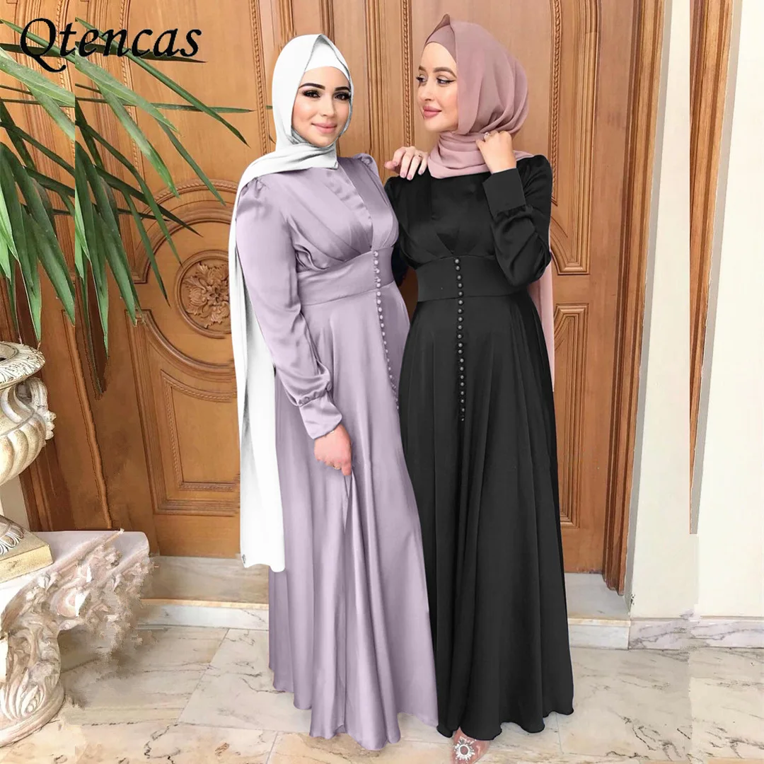 Женский зимний халат 2021 мусульманский модный хиджаб платье Abayas для женщин Дубай Abaya Турция ИД Мубарак ислам одежда кафтан
