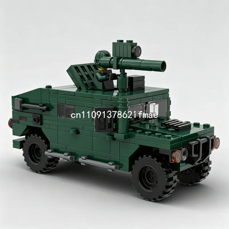 Фото НОВИНКА: Конструктор URO VAMTAC TOW, 351 деталь, модель военной техники, тактический грузовик, развивающая игрушка для самостоятельной сборки, коллекционный подарок №2