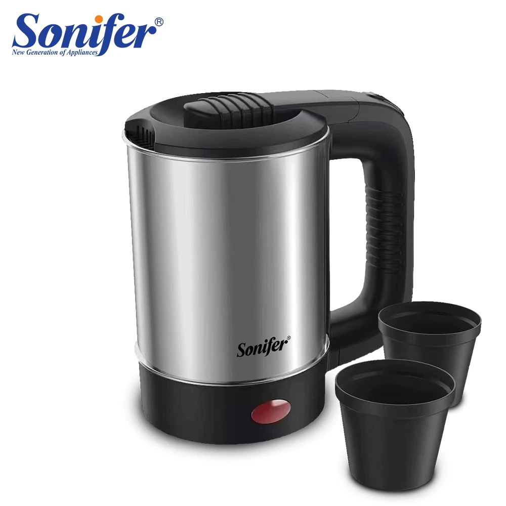 

0.5L Mini Electric Kettle Tea Coffee Stainless Steel 600W Portable Travel Water Boiler Pot For Hotel Family Trip Sonifer