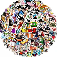 50100 sheets japanese anime dragon ball graffiti stickers pvc waterproof stickers luggage laptop stickers childrens toys